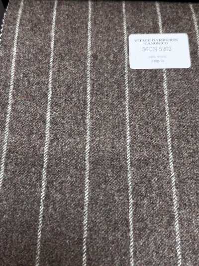 56CN5202 CANONICO ORIGINAL Wollflanell Braun/Beige-Streifen
