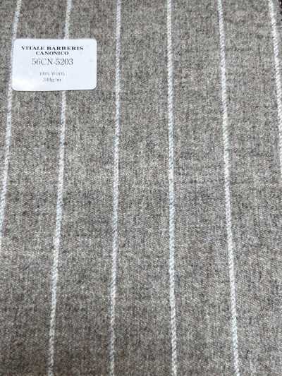 56CN5203 CANONICO ORIGINAL Wollflanell Beige/Cremeweiß gestreift