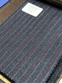 56CN5229 CANONICO 21 MOULINE SAXONY Marineblau/Rot gestreift[Textil] CANONICO Weitere Fotos