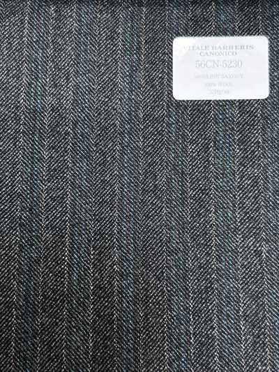 56CN5230 CANONICO 21 MOULINE SAXONY Grau/Türkis gestreift