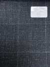 56CN5232 CANONICO Wolle Seide & Leinen feiner Anzugstoff Grün/Off-White Fensterkaro