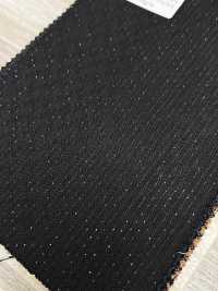 LA6511-BK Hergestellt in Japan Seiden-Lamé Wollstretch schwarzer Streifen[Textil] HOSOI SYOJI Weitere Fotos