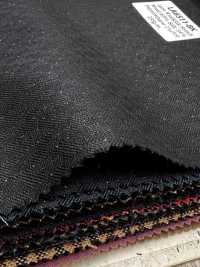 LA6511-BK Hergestellt in Japan Seiden-Lamé Wollstretch schwarzer Streifen[Textil] HOSOI SYOJI Weitere Fotos