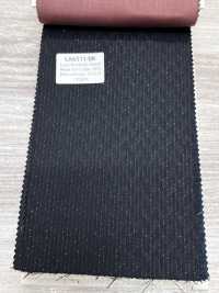 LA6511-BK Hergestellt in Japan Seiden-Lamé Wollstretch schwarzer Streifen[Textil] HOSOI SYOJI Weitere Fotos