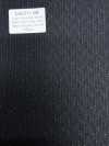 LA6511-BK Hergestellt in Japan Seiden-Lamé Wollstretch schwarzer Streifen