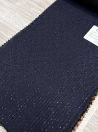 LA6511-NV Hergestellt in Japan Seiden-Lamé-Wollstretch-Navyblau gestreift[Textil] HOSOI SYOJI Weitere Fotos