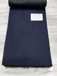 LA6511-NV Hergestellt in Japan Seiden-Lamé-Wollstretch-Navyblau gestreift[Textil] HOSOI SYOJI Weitere Fotos