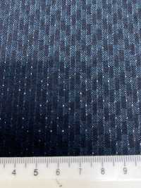 LA6511-GR In Japan hergestellter Seiden-Lame-Wollstretch mit grünen Streifen[Textil] HOSOI SYOJI Weitere Fotos