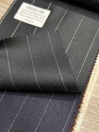 LA5521-BK Hergestellt in Japan Seiden-Lurex-Woll-Stretch, schwarzer Streifen[Textil] HOSOI SYOJI Weitere Fotos