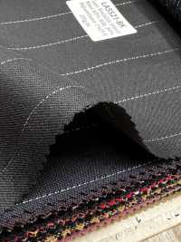 LA5521-BK Hergestellt in Japan Seiden-Lurex-Woll-Stretch, schwarzer Streifen[Textil] HOSOI SYOJI Weitere Fotos