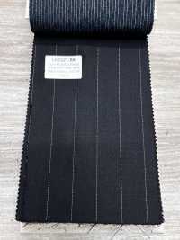 LA5521-BK Hergestellt in Japan Seiden-Lurex-Woll-Stretch, schwarzer Streifen[Textil] HOSOI SYOJI Weitere Fotos