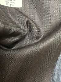 SK6512-BR Japanisch hergestellter braun gestreifter Stretchstoff aus Seide und Wolle[Textil] HOSOI SYOJI Weitere Fotos