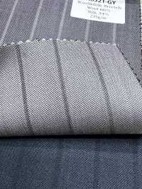 SK6521-GY Hergestellt in Japan, elastischer grauer Streifen aus Seide und Wolle[Textil] HOSOI SYOJI Weitere Fotos