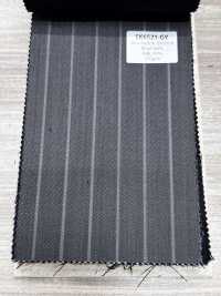 SK6521-GY Hergestellt in Japan, elastischer grauer Streifen aus Seide und Wolle[Textil] HOSOI SYOJI Weitere Fotos