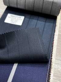 SK6521-GR Hergestellt in Japan Seiden-Woll-Stretch grün gestreift[Textil] HOSOI SYOJI Weitere Fotos