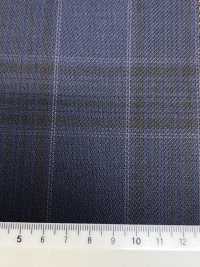 SK6531-NV Hergestellt in Japan, Stretch aus Seide und Wolle, marineblau kariert[Textil] HOSOI SYOJI Weitere Fotos