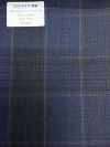 SK6531-NV Hergestellt in Japan, Stretch aus Seide und Wolle, marineblau kariert