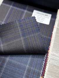 SK6531-BR Hergestellt in Japan Seiden-Woll-Stretch braun kariert[Textil] HOSOI SYOJI Weitere Fotos