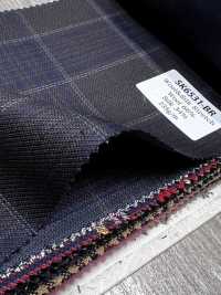 SK6531-BR Hergestellt in Japan Seiden-Woll-Stretch braun kariert[Textil] HOSOI SYOJI Weitere Fotos