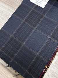 SK6531-GR In Japan hergestellt, Stretch aus Seide und Wolle, grün kariert[Textil] HOSOI SYOJI Weitere Fotos