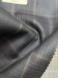 SK6531-GR In Japan hergestellt, Stretch aus Seide und Wolle, grün kariert[Textil] HOSOI SYOJI Weitere Fotos
