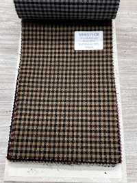 MH6511-CB Standard japanisch gefertigtes Woll-Mohair-Kammgarn (Tonic Style) Kamelbraun kariert[Textil] HOSOI SYOJI Weitere Fotos