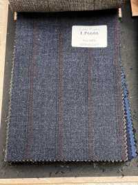LP6606 Loro Piana Marineblau × roter Streifen[Stoff] HOSOI SYOJI Weitere Fotos