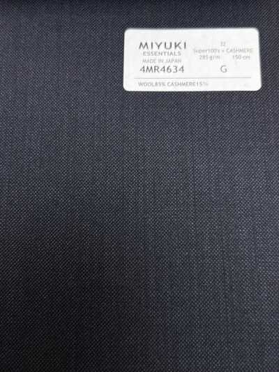4MR4634 26AW Super100's × Kaschmir Marineblau ohne Muster