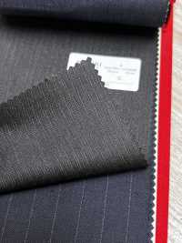 4MR4671 26AW Super100's × Kaschmir Dunkelbrauner Streifen[Textil] Miyuki Wollmühlen Weitere Fotos
