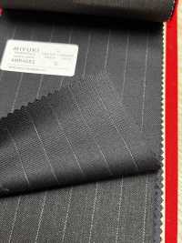 4MR4682 26AW Super100's × Kaschmir Marine-Streifen[Textil] Miyuki Wollmühlen Weitere Fotos