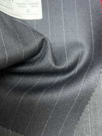 4MR4682 26AW Super100's × Kaschmir Marine-Streifen[Textil] Miyuki Wollmühlen Weitere Fotos
