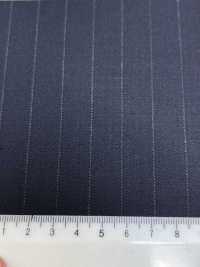 4MR4682 26AW Super100's × Kaschmir Marine-Streifen[Textil] Miyuki Wollmühlen Weitere Fotos