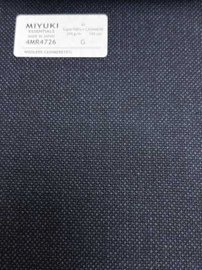 4MR4726 26AW Super100's × CASHMERE Marineblau