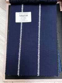 AR6548 ARISTON Super 130s Marineblau × Weißer Streifen[Textil] HOSOI SYOJI Weitere Fotos