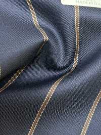 AR6551 ARISTON Super 130's Marineblau × Braun gestreift[Textil] HOSOI SYOJI Weitere Fotos