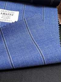 AR6552 ARISTON Super 130's Blau x Marineblau gestreift[Textil] HOSOI SYOJI Weitere Fotos