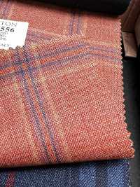 AR6556 ARISTON Super130's orange kariert[Textil] HOSOI SYOJI Weitere Fotos