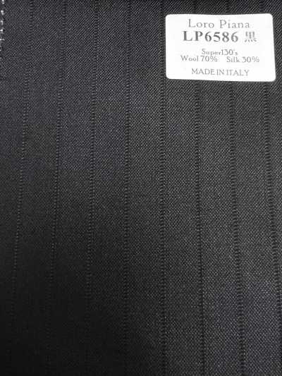 LP6586 Loro Piana Super130's Schwarzer Streifen