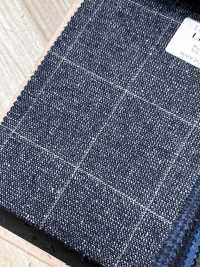 LP6592 Loro Piana Marineblaues Karomuster[Textil] HOSOI SYOJI Weitere Fotos