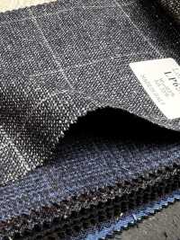 LP6592 Loro Piana Marineblaues Karomuster[Textil] HOSOI SYOJI Weitere Fotos