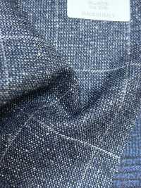 LP6592 Loro Piana Marineblaues Karomuster[Textil] HOSOI SYOJI Weitere Fotos