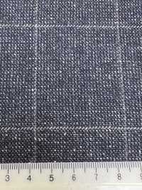 LP6592 Loro Piana Marineblaues Karomuster[Textil] HOSOI SYOJI Weitere Fotos