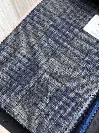 LP6598 Loro Piana Grau x Marineblaues Karo[Stoff] HOSOI SYOJI Weitere Fotos