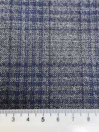 LP6598 Loro Piana Grau x Marineblaues Karo[Stoff] HOSOI SYOJI Weitere Fotos