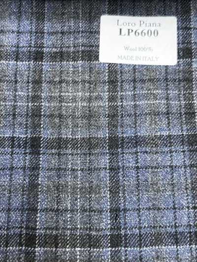LP6600 Loro Piana Grau X Blau Karo