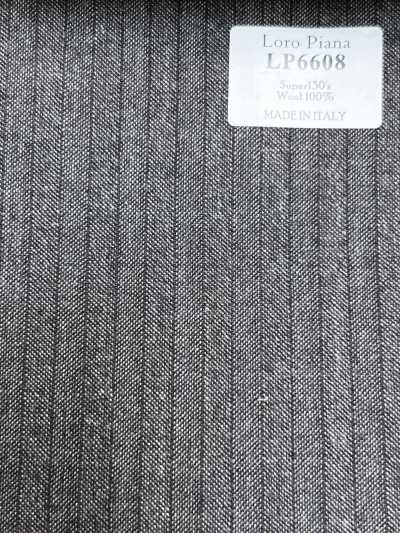 LP6608 Loro Piana Super130's braun gestreift
