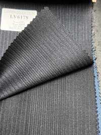 LV6178 LANVIN COLLECTION Super120's Marineblau gestreift[Textil] HOSOI SYOJI Weitere Fotos