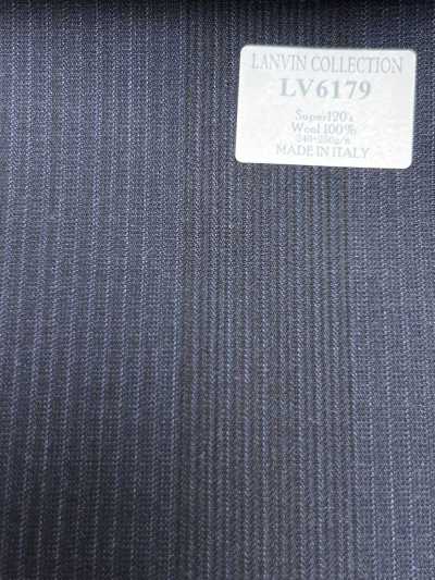 LV6179 LANVIN COLLECTION Super120's Tiefmarine-Streifen