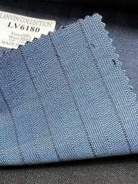 LV6180 LANVIN COLLECTION Super120's Blau gestreift[Textil] HOSOI SYOJI Weitere Fotos