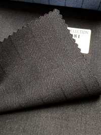 LV6181 LANVIN COLLECTION Super 120's Schwarz gestreift[Textil] HOSOI SYOJI Weitere Fotos
